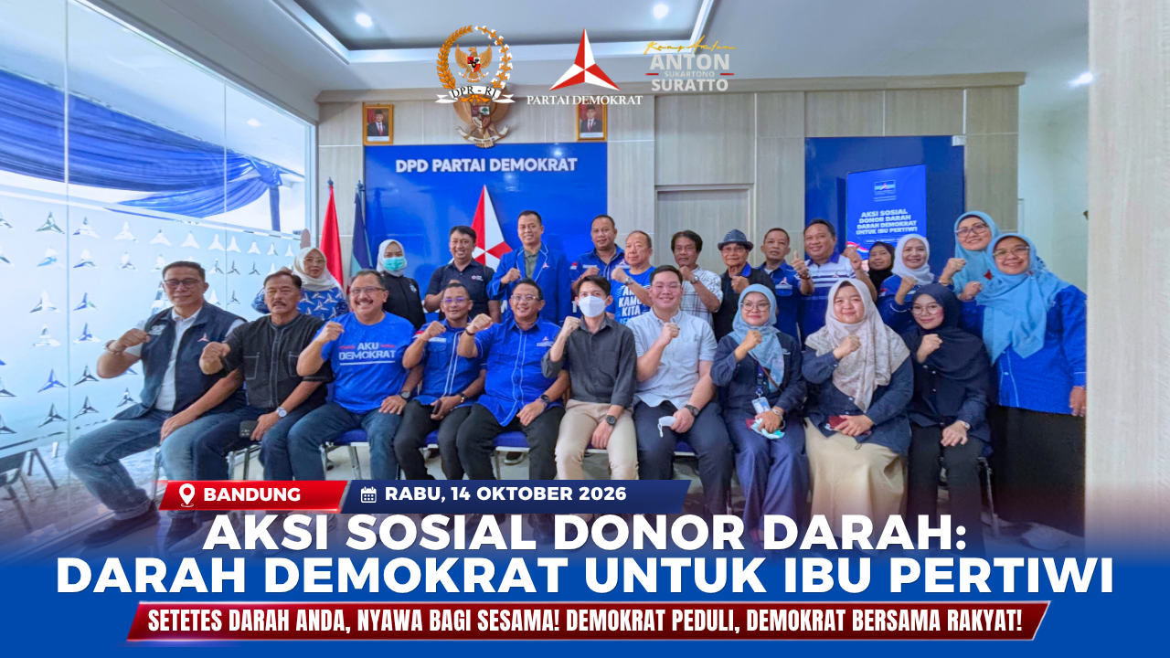 Aksi Sosial Donor Darah Darah Demokrat Untuk Ibu Pertiwi