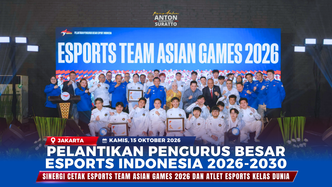 Pelantikan Pengurus Besar Esports Indonesia 2026 2030 Sinergi Cetak Atlet Esports Kelas Dunia
